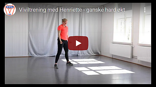 Henriette ganske hard økt