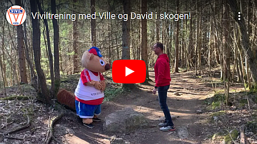 Ville og David trening i skogen